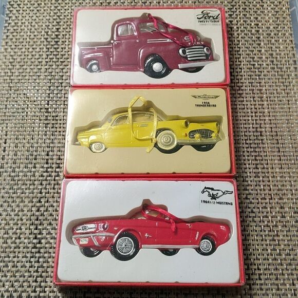 Vintage Kurt's Adler Ford Christmas ornaments (3) - Picture 1 of 6